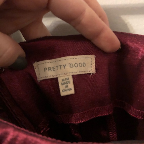 Satin Ruffle One Shoulder Mini Dress - Picture 3 of 4